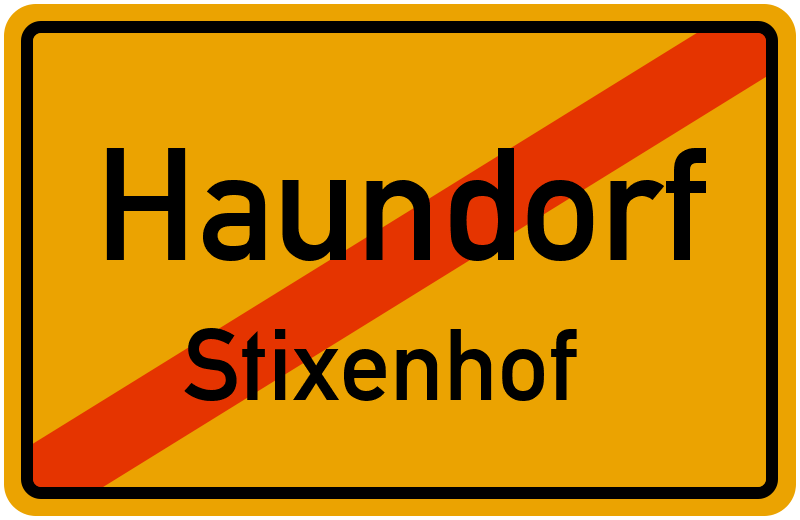 Ortsschild Haundorf