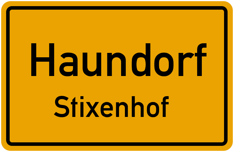 Ortsschild Haundorf