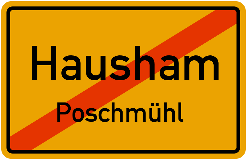 Ortsschild Hausham