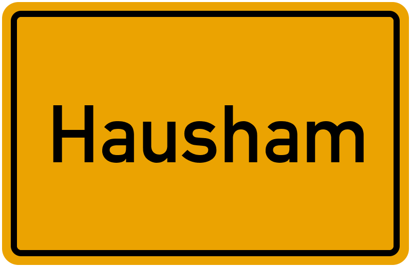 Ortsschild Hausham