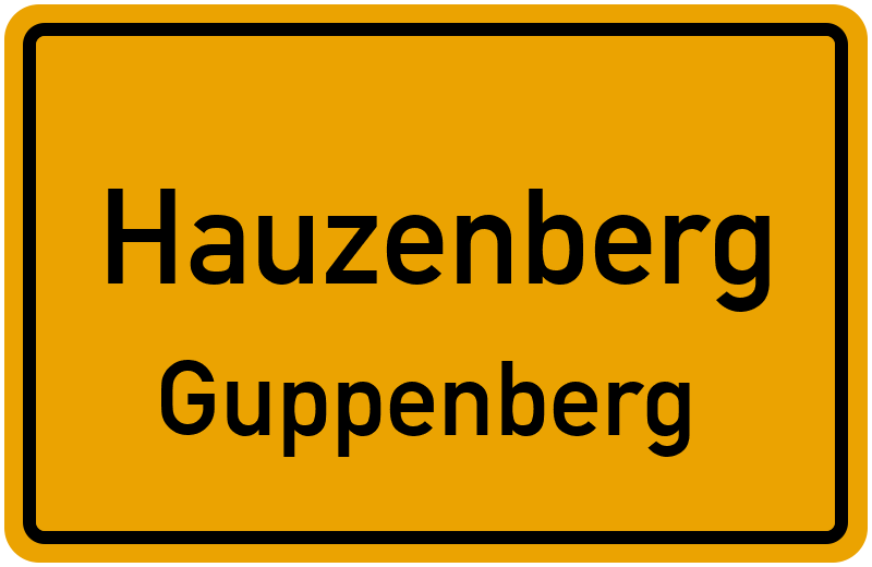 Ortsschild Hauzenberg