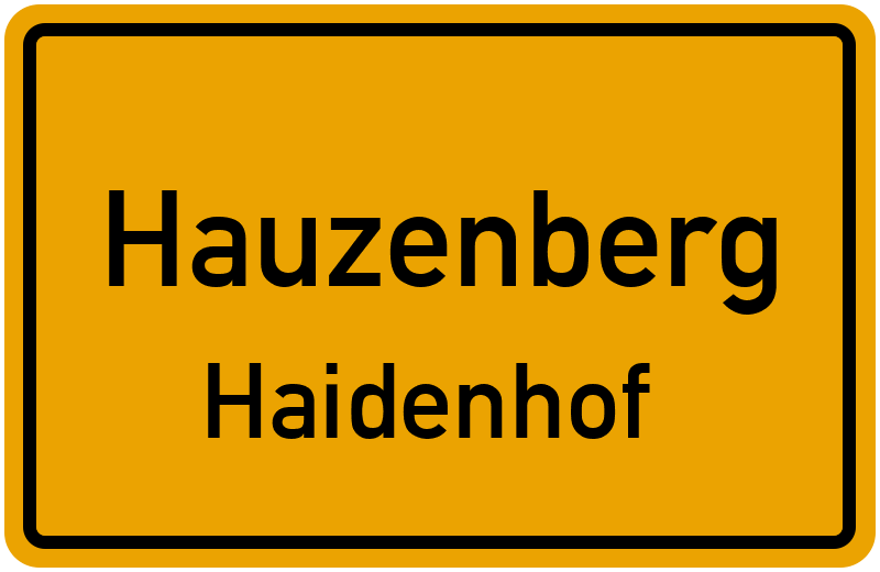 Ortsschild Hauzenberg