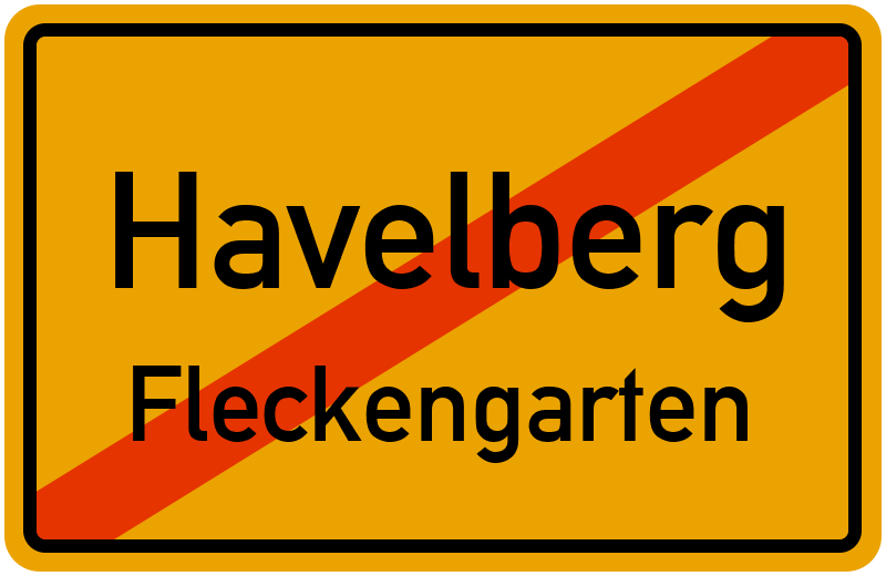 Ortsschild Havelberg