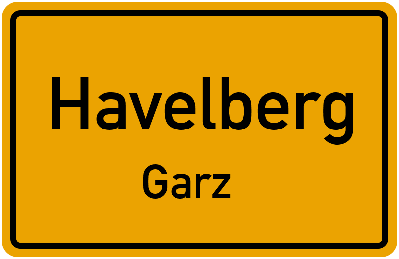 Ortsschild Havelberg