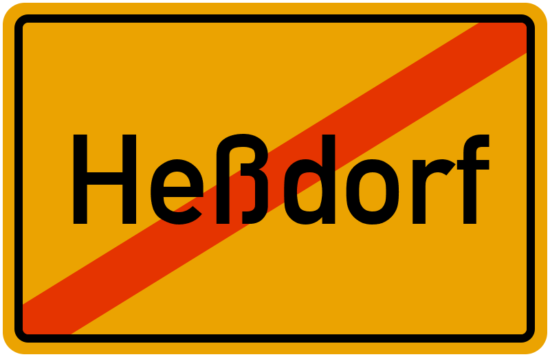 Ortsschild Heßdorf