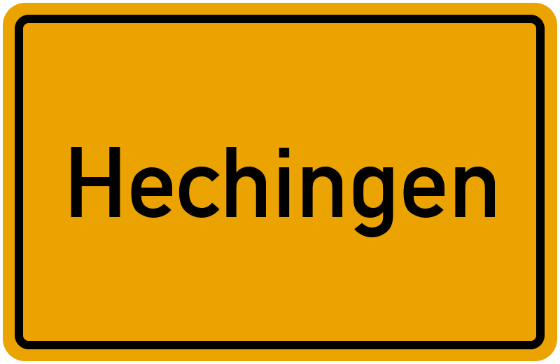Ortsschild Hechingen