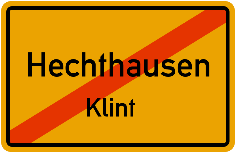 Ortsschild Hechthausen