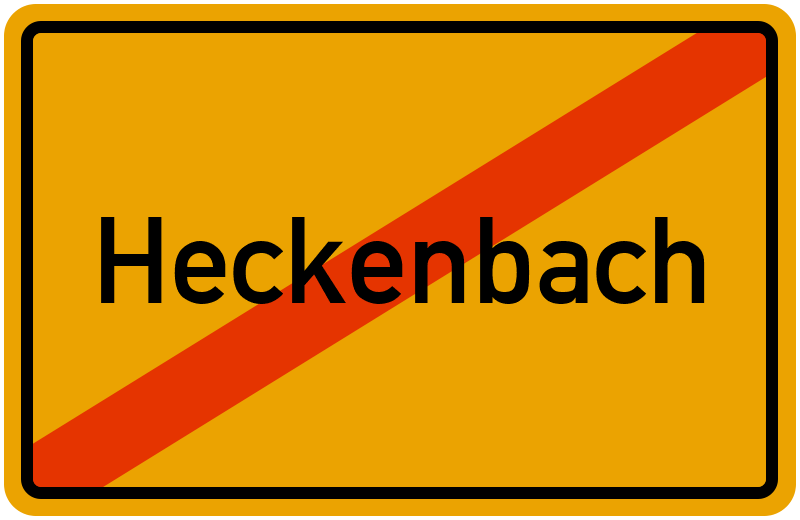 Ortsschild Heckenbach
