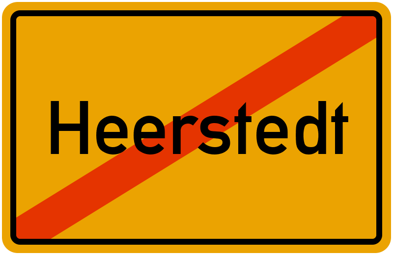 Ortsschild Heerstedt