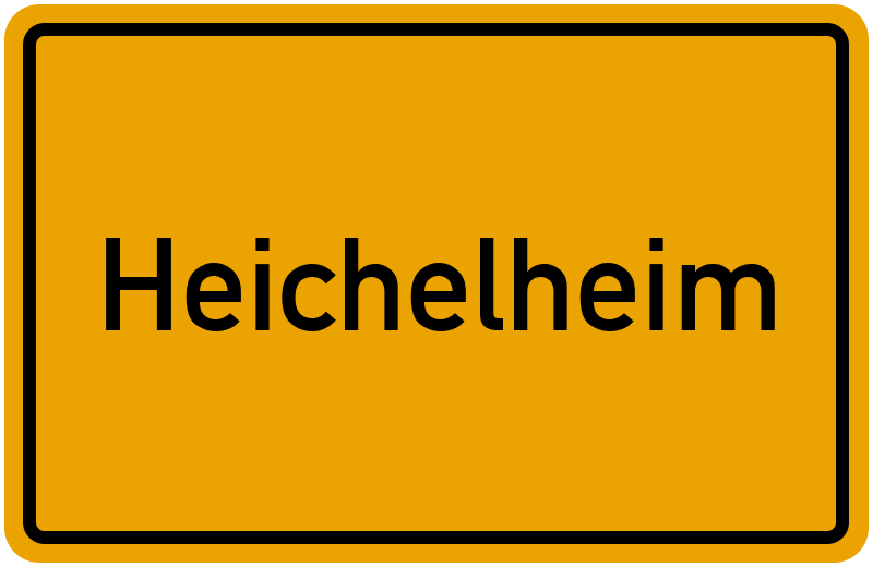 Ortsschild Heichelheim