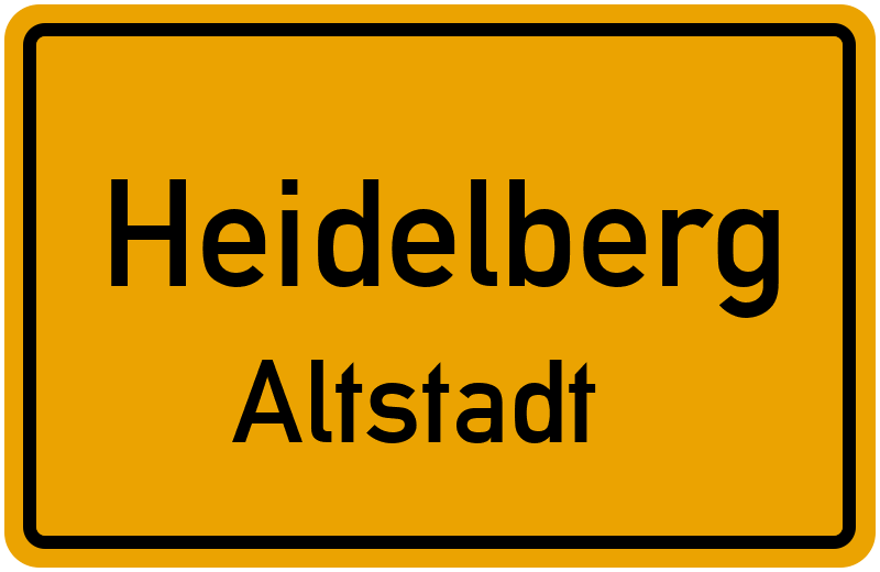 Ortsschild Heidelberg
