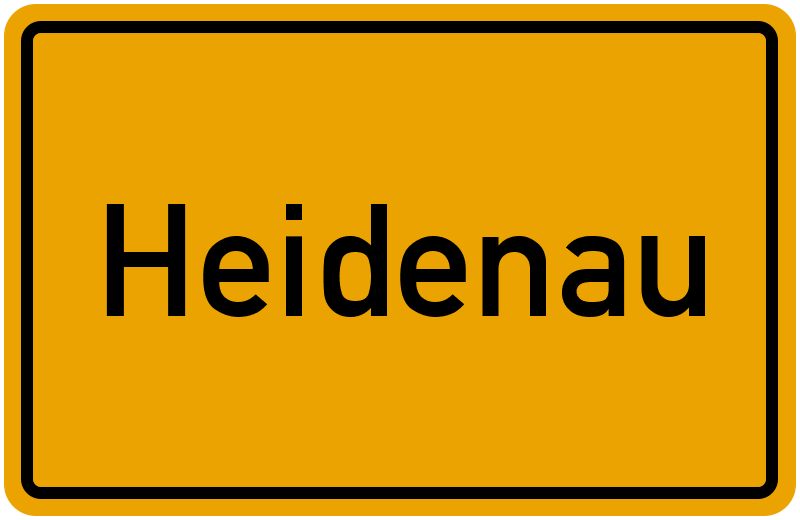 Ortsschild Heidenau