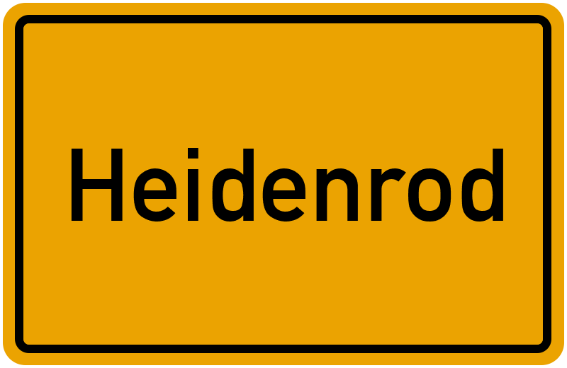 Ortsschild Heidenrod