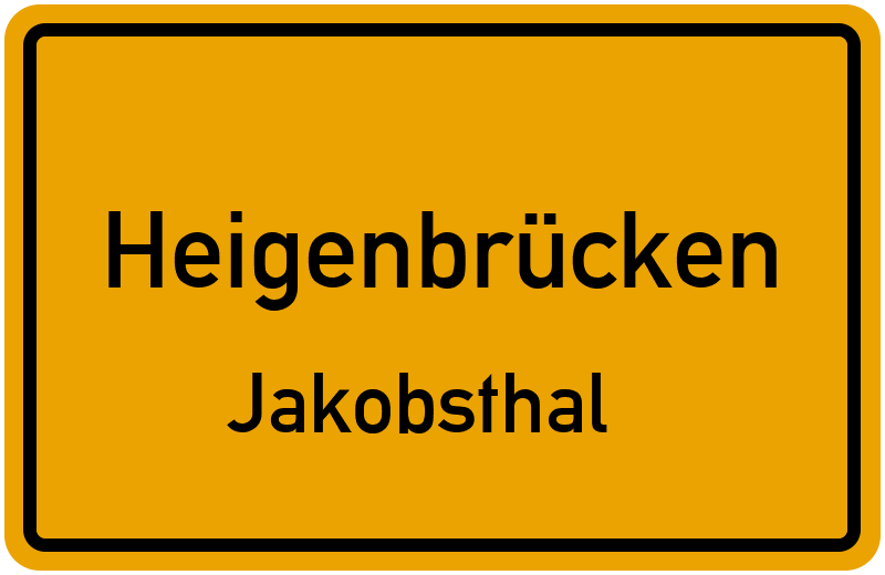 Ortsschild Heigenbrücken