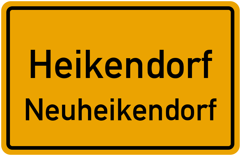 Ortsschild Heikendorf