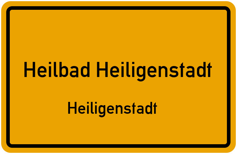Ortsschild Heilbad Heiligenstadt