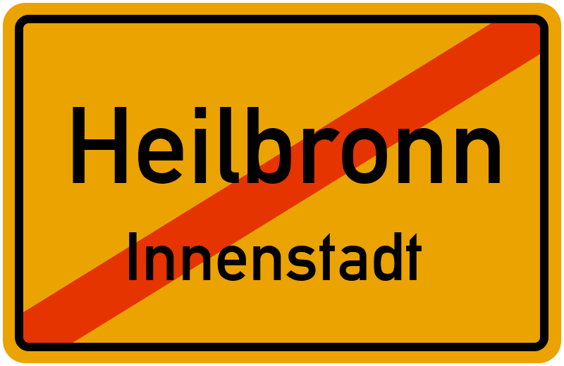Ortsschild Heilbronn