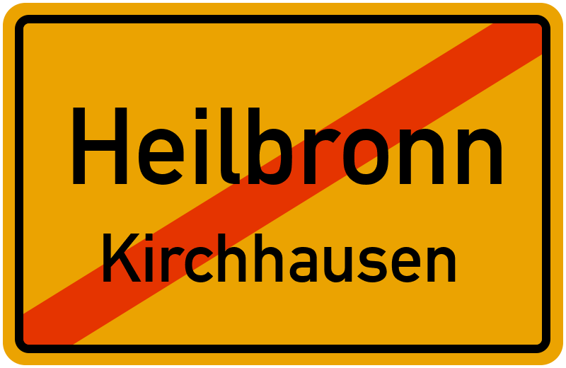 Ortsschild Heilbronn