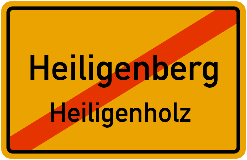 Ortsschild Heiligenberg