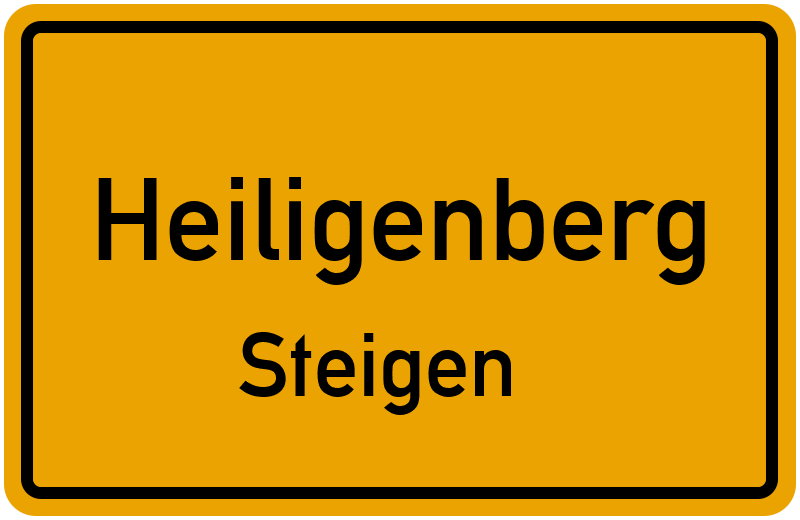 Ortsschild Heiligenberg