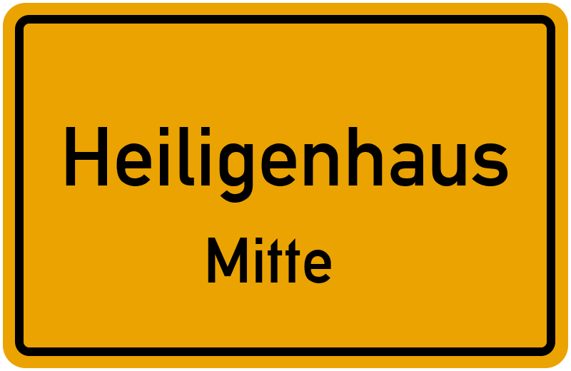 Ortsschild Heiligenhaus