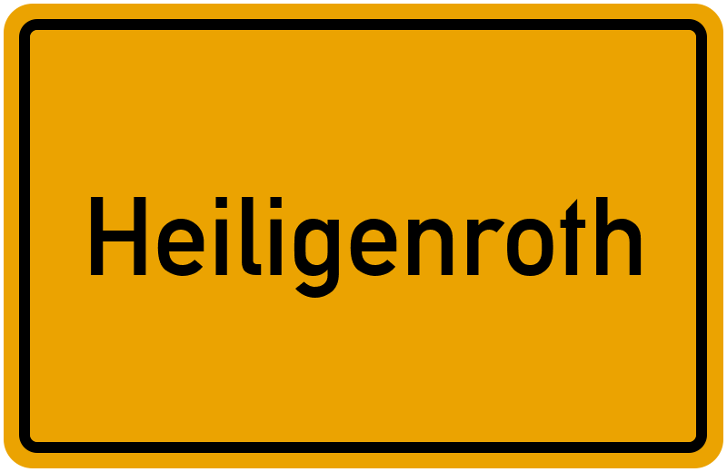 Ortsschild Heiligenroth