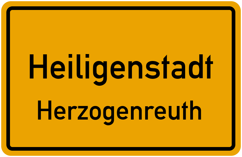 Ortsschild Heiligenstadt