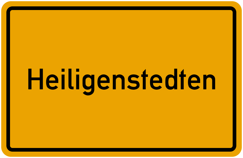 Ortsschild Heiligenstedten