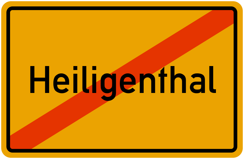 Ortsschild Heiligenthal
