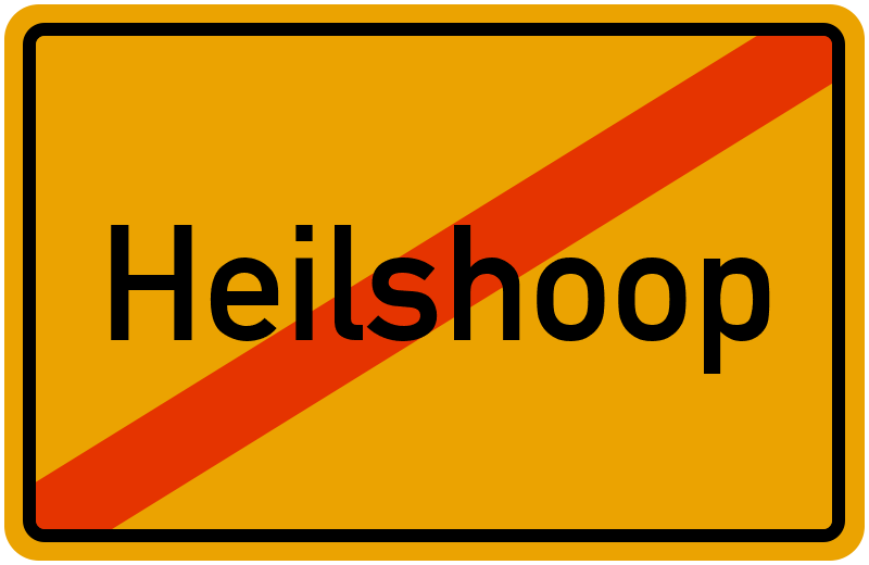 Ortsschild Heilshoop