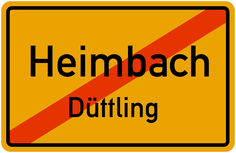 Ortsschild Heimbach