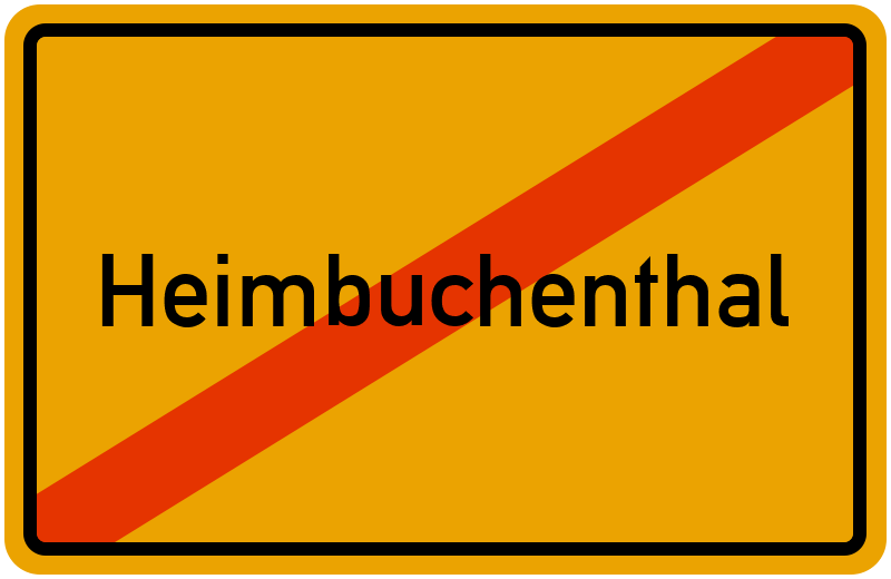 Ortsschild Heimbuchenthal