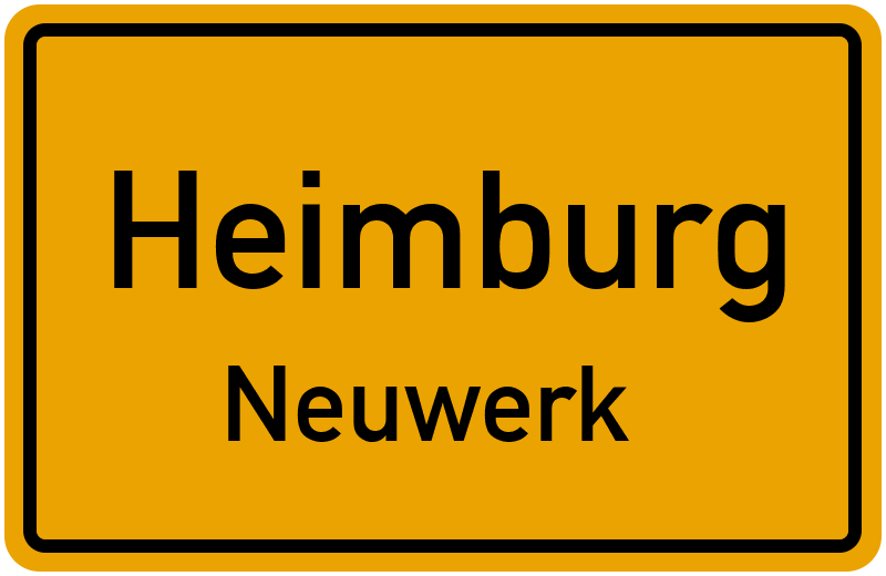 Ortsschild Heimburg