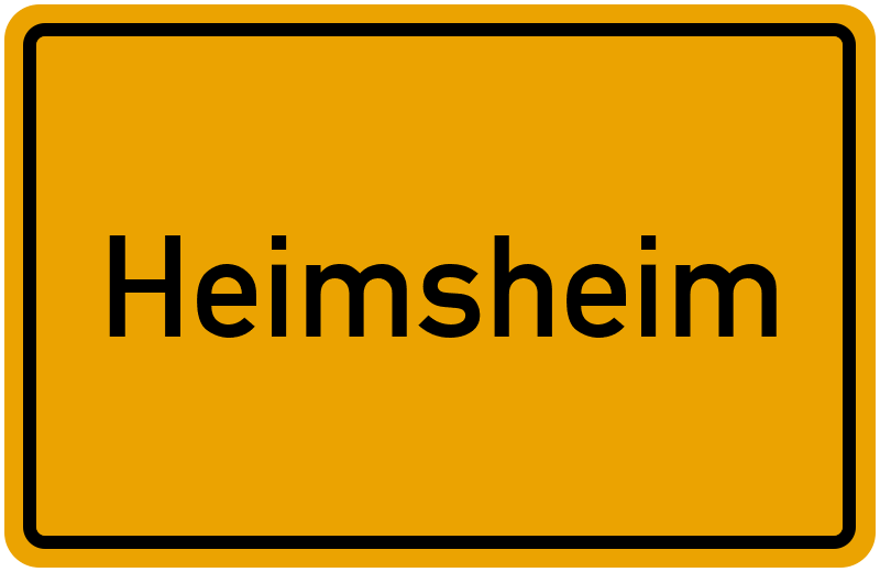 Ortsschild Heimsheim