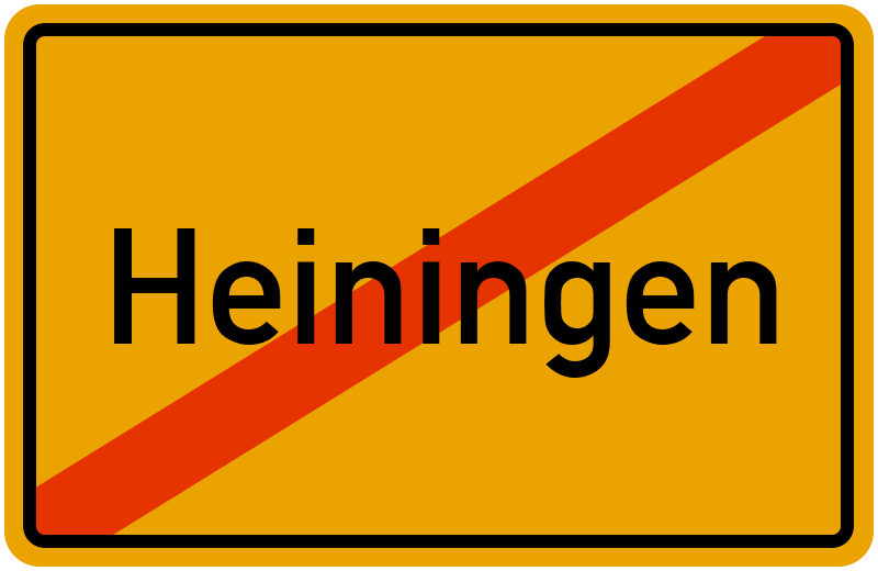 Ortsschild Heiningen