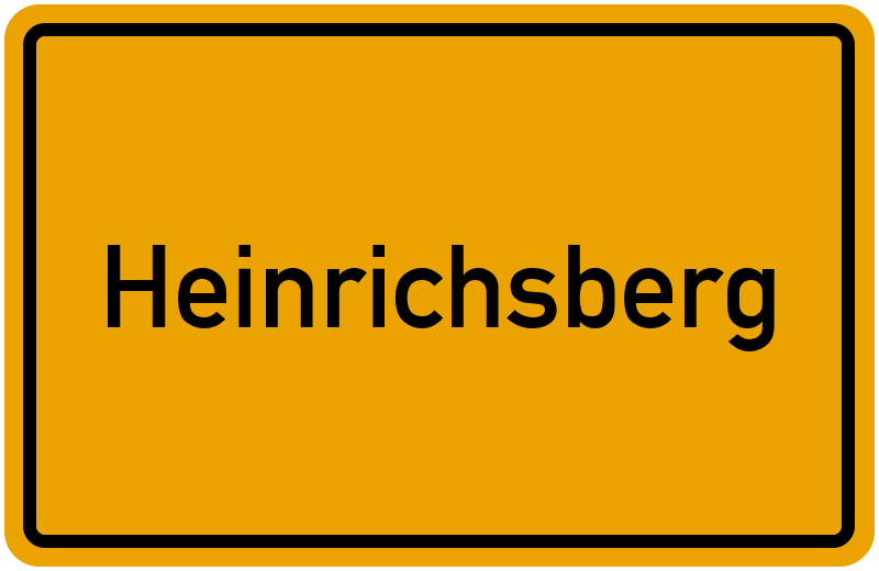 Ortsschild Heinrichsberg