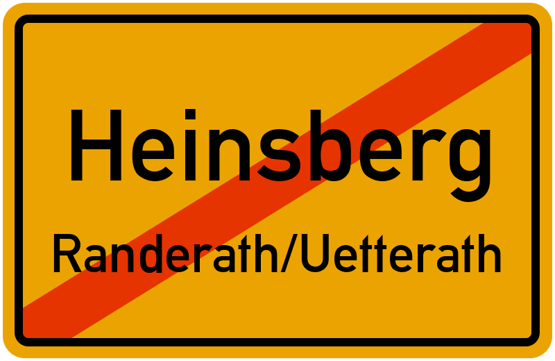 Ortsschild Heinsberg