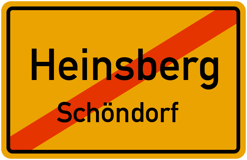 Ortsschild Heinsberg