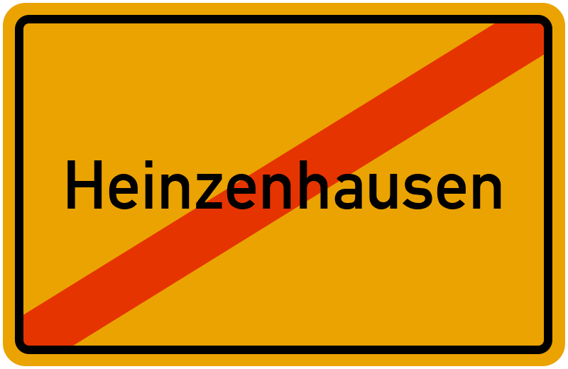Ortsschild Heinzenhausen