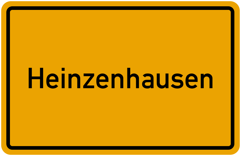 Ortsschild Heinzenhausen