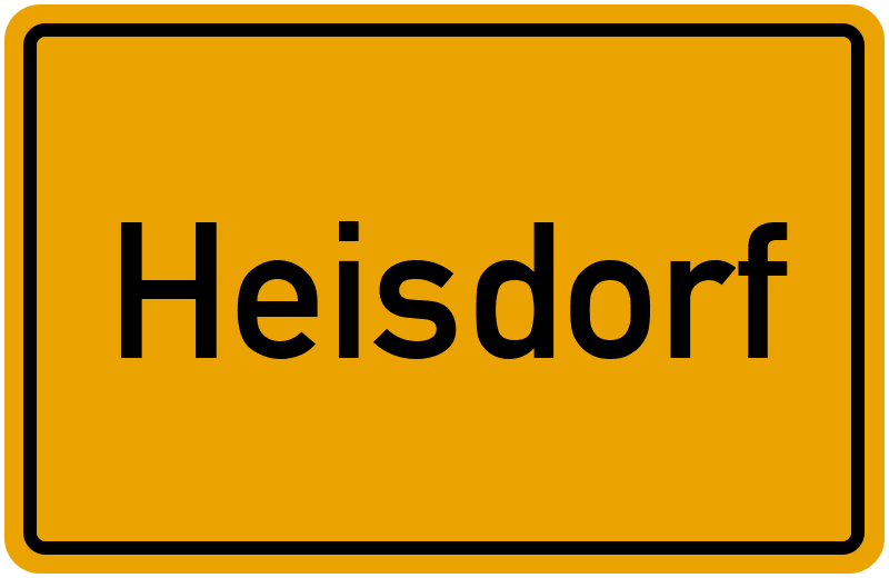Ortsschild Heisdorf