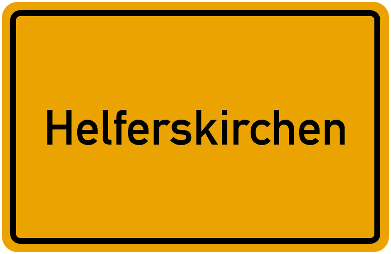 Ortsschild Helferskirchen