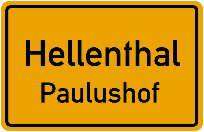 Ortsschild Hellenthal
