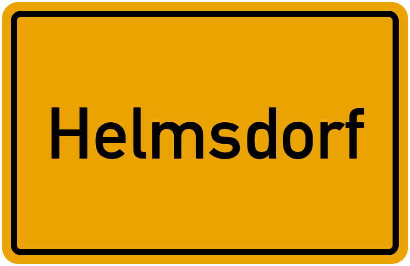 Ortsschild Helmsdorf