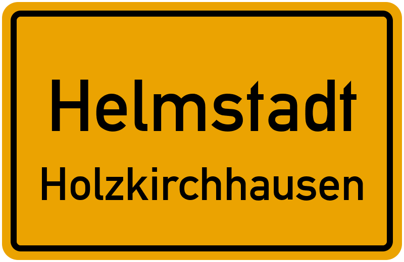 Ortsschild Helmstadt