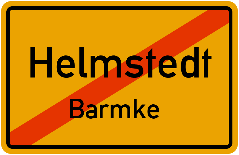 Ortsschild Helmstedt