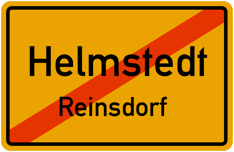 Ortsschild Helmstedt