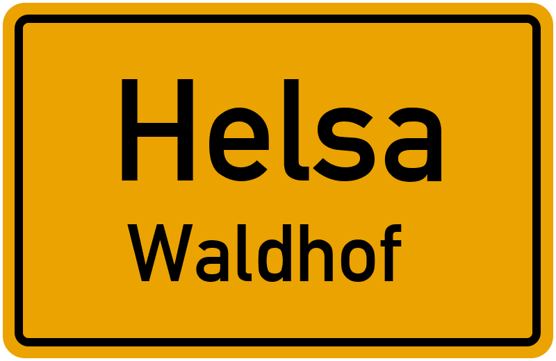 Ortsschild Helsa