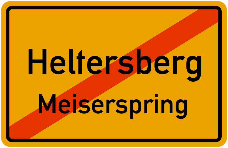 Ortsschild Heltersberg