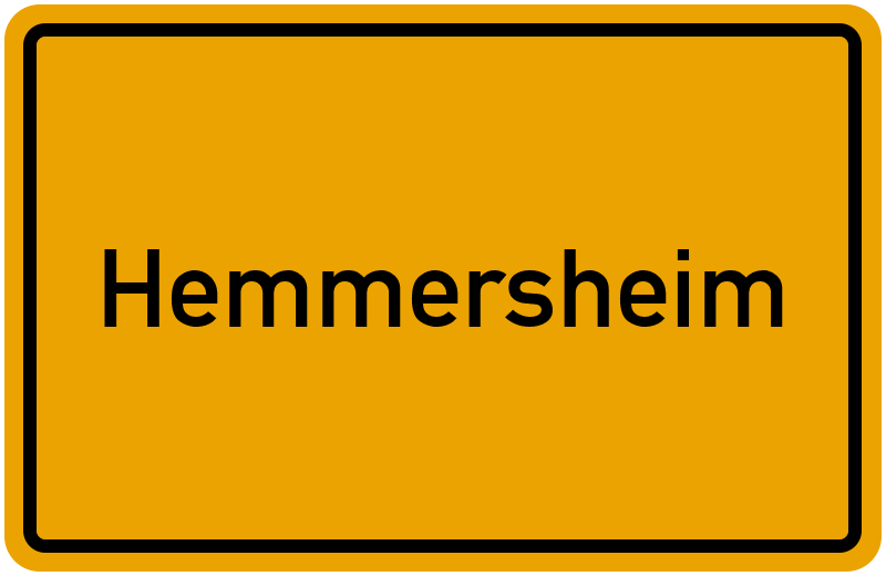 Ortsschild Hemmersheim
